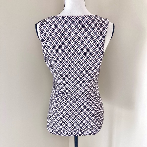 White House Black Market Horse-bit-Detail Geo-Print Tank Size S - Picture 6 of 9